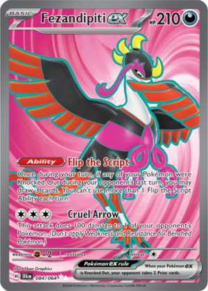 Pokémon TCG Fezandipiti ex – SFA 084/064 Ultra Rare Holo – EN