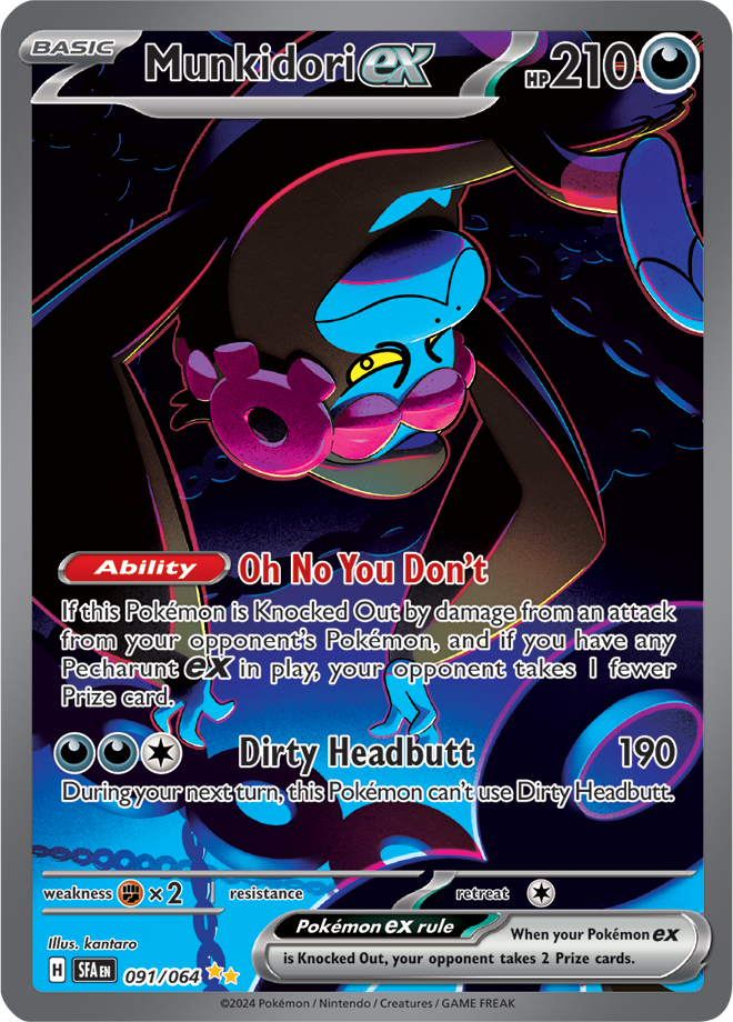 Pokémon TCG Munkidori ex – SFA 091/064 Special Illustration Rare Holo – EN