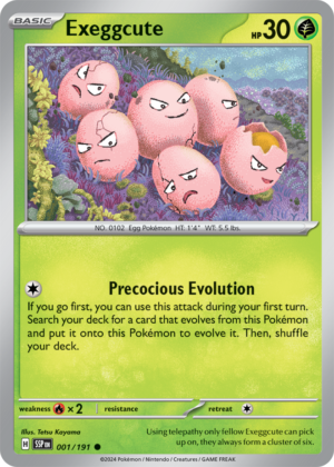 Pokémon TCG Exeggcute – SSP 001/191 Common Regular – EN