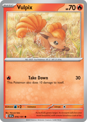 Pokémon TCG Vulpix – SSP 016/191 Common Regular – EN