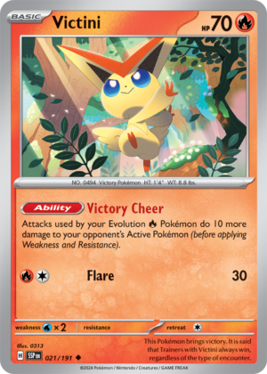 Pokémon TCG Victini – SSP 021/191 Uncommon Regular – EN