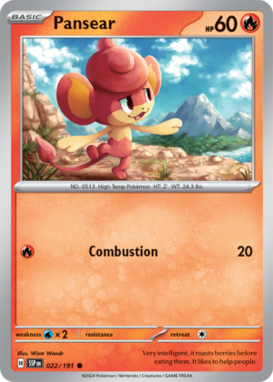 Pokémon TCG Pansear – SSP 022/191 Common Regular – EN