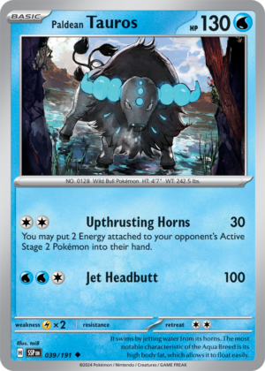 Pokémon TCG Paldean Tauros – SSP 039/191 Uncommon Regular – EN