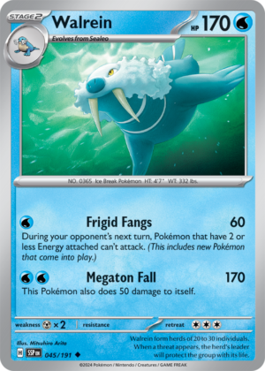 Pokémon TCG Walrein – SSP 045/191 Uncommon Regular – EN