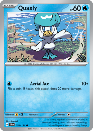 Pokémon TCG Quaxly – SSP 050/191 Common Regular – EN
