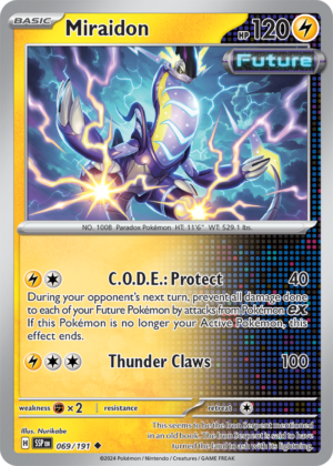 Pokémon TCG Miraidon – SSP 069/191 Uncommon Reverse Holofoil – EN