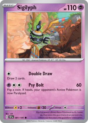 Pokémon TCG Sigilyph – SSP 081/191 Common Reverse Holofoil – EN