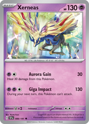 Pokémon TCG Xerneas – SSP 088/191 Uncommon Reverse Holofoil – EN