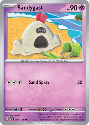 Pokémon TCG Sandygast – SSP 090/191 Common Reverse Holofoil – EN