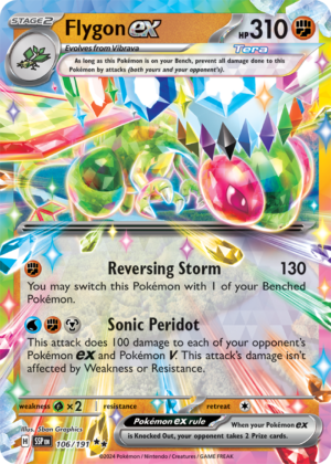 Pokémon TCG Flygon ex – SSP 106/191 Double Rare Holo – EN