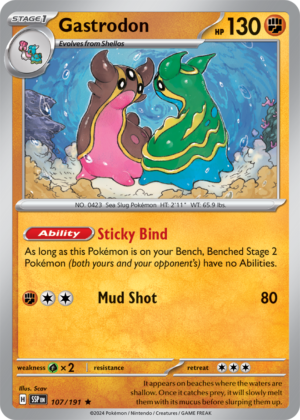 Pokémon TCG Gastrodon – SSP 107/191 Rare Reverse Holofoil – EN