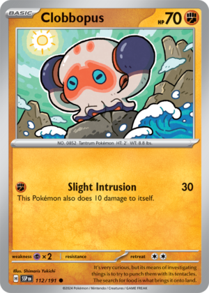 Pokémon TCG Clobbopus – SSP 112/191 Common Reverse Holofoil – EN