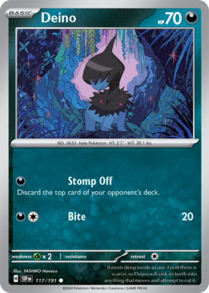 Pokémon TCG Deino – SSP 117/191 Common Reverse Holofoil – EN