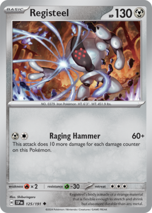 Pokémon TCG Registeel – SSP 125/191 Uncommon Reverse Holofoil – EN