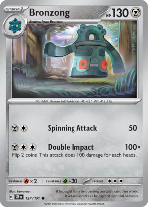 Pokémon TCG Bronzong – SSP 127/191 Common Reverse Holofoil – EN