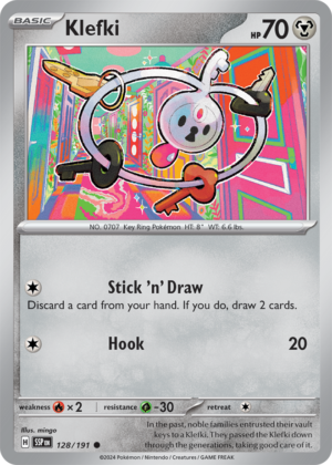 Pokémon TCG Klefki – SSP 128/191 Common Reverse Holofoil – EN