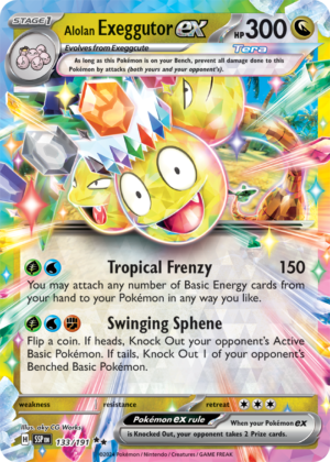 Pokémon TCG Alolan Exeggutor ex – SSP 133/191 Double Rare Holo – EN