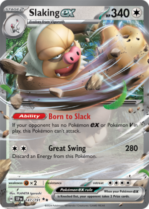Pokémon TCG Slaking ex – SSP 147/191 Double Rare Holo – EN