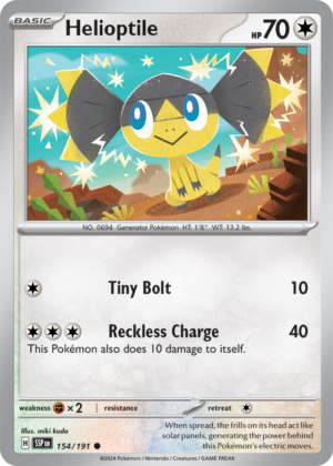 Pokémon TCG Helioptile – SSP 154/191 Common Reverse Holofoil – EN