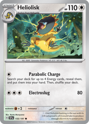 Pokémon TCG Heliolisk – SSP 155/191 Common Reverse Holofoil – EN