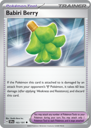 Pokémon TCG Babiri Berry – SSP 163/191 Uncommon Reverse Holofoil – EN