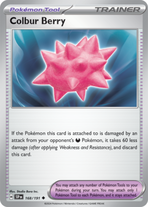 Pokémon TCG Colbur Berry – SSP 168/191 Uncommon Reverse Holofoil – EN