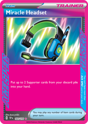 Pokémon TCG Miracle Headset – SSP 183/191 ACE SPEC Rare Holo – EN