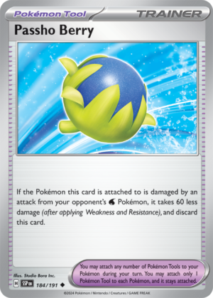 Pokémon TCG Passho Berry – SSP 184/191 Uncommon Reverse Holofoil – EN