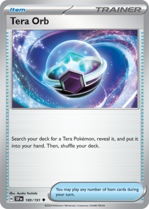 Pokémon TCG Tera Orb – SSP 189/191 Uncommon Reverse Holofoil – EN