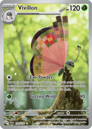 Pokémon TCG Vivillon – SSP 193/191 Illustration Rare Holo – EN