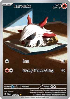 Pokémon TCG Larvesta – SSP 196/191 Illustration Rare Holo – EN