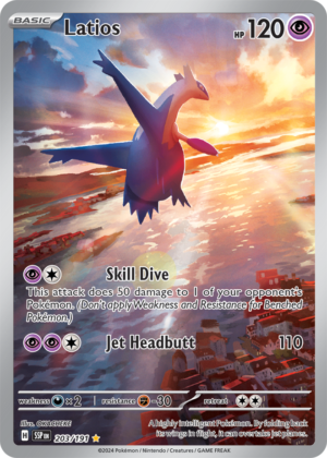 Pokémon TCG Latios – SSP 203/191 Illustration Rare Holo – EN