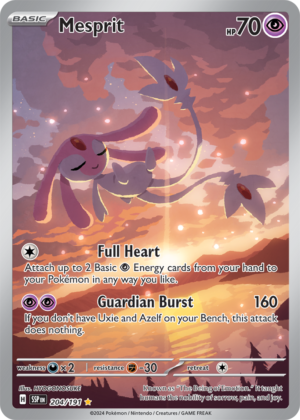 Pokémon TCG Mesprit – SSP 204/191 Illustration Rare Holo – EN