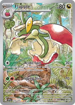 Pokémon TCG Flapple – SSP 210/191 Illustration Rare Holo – EN