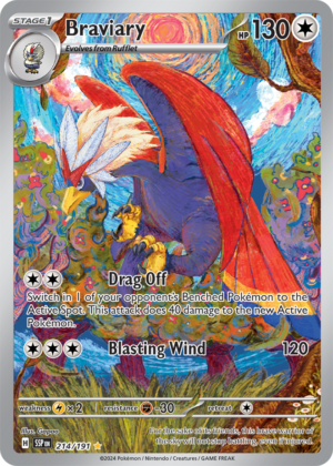 Pokémon TCG Braviary – SSP 214/191 Illustration Rare Holo – EN
