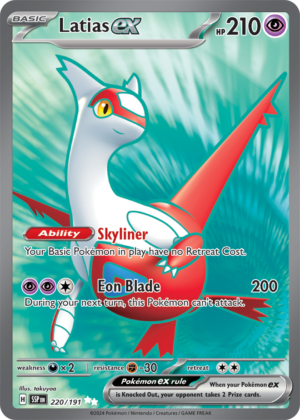 Pokémon TCG Latias ex – SSP 220/191 Ultra Rare Holo – EN