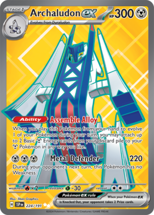 Pokémon TCG Archaludon ex – SSP 224/191 Ultra Rare Holo – EN