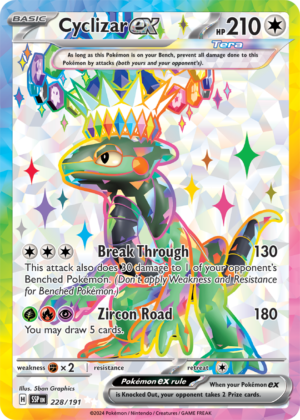 Pokémon TCG Cyclizar ex – SSP 228/191 Ultra Rare Holo – EN