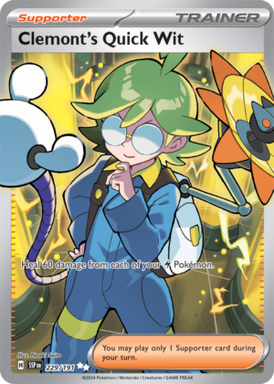 Pokémon TCG Clemont's Quick Wit – SSP 229/191 Ultra Rare Holo – EN