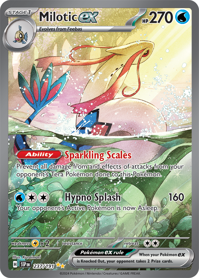 Pokémon TCG Milotic ex – SSP 237/191 Special Illustration Rare Holo – EN