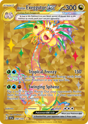 Pokémon TCG Alolan Exeggutor ex – SSP 248/191 Hyper Rare Holo – EN