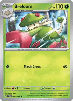 Pokémon TCG Breloom – SVI 004/198 Uncommon Regular – EN