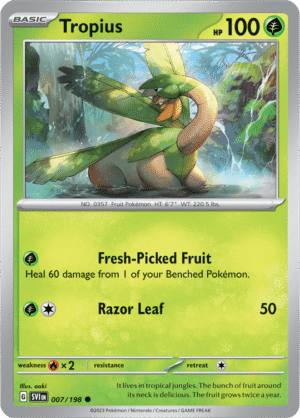 Pokémon TCG Tropius – SVI 007/198 Common Regular – EN
