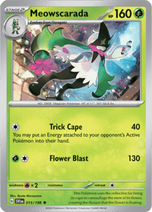 Pokémon TCG Meowscarada – SVI 015/198 Rare Holo – EN