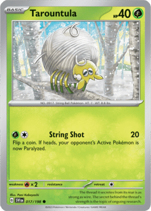 Pokémon TCG Tarountula – SVI 017/198 Common Reverse Holofoil – EN