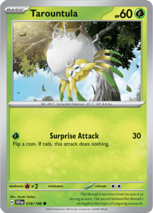 Pokémon TCG Tarountula – SVI 018/198 Common Reverse Holofoil – EN