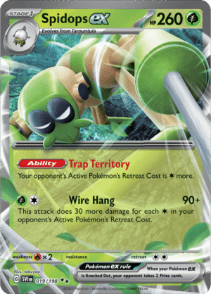 Pokémon TCG Spidops ex – SVI 019/198 Double Rare Holo – EN