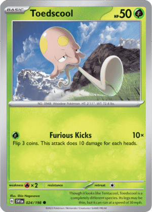 Pokémon TCG Toedscool – SVI 024/198 Common Regular – EN