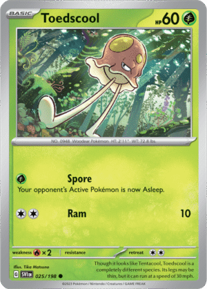 Pokémon TCG Toedscool – SVI 025/198 Common Regular – EN