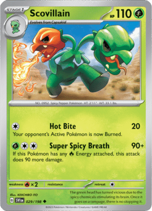 Pokémon TCG Scovillain – SVI 029/198 Uncommon Regular – EN